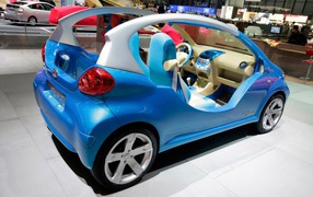 Синий мини кар