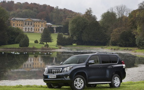 Тойота Ленд Крузер в саду