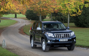 Тойота Ленд Крузер в движении