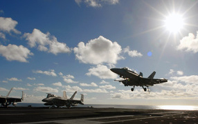 Посадка на авианосце