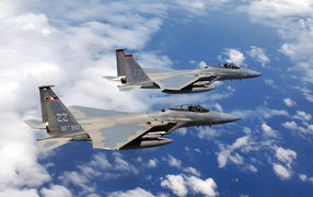 Military aircraft / two fighter