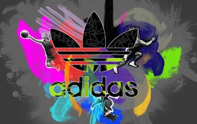 Colorful Adidas Logo