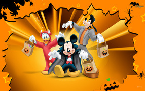 Goofy, Donald and Mickey