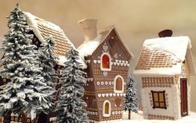 Gingerbreads in the form of lodges