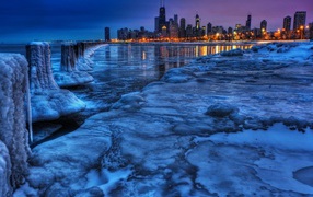 Мегаполис зимой