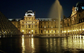 ночной Париж