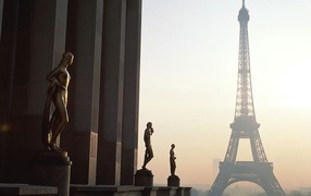 Paris a kind on Eifel tower