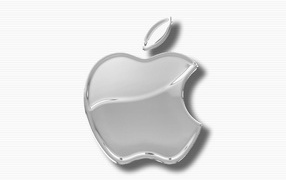 Apple серый логотип