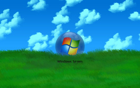 Microsoft Windows 7 grass