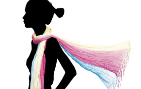 Разноцветный шарф