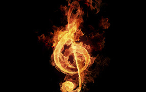 Огненный скрипичный ключ