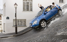 Крутой спуск