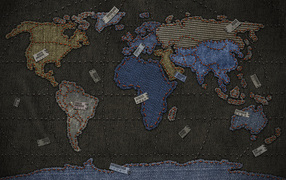 Джинсовая карта Мира