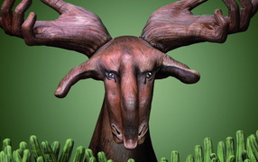 Лось из рук