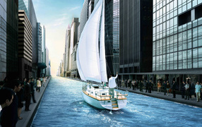 Двигаясь по ветру