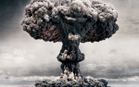  A nuclear mushroom / radioactive cloud
