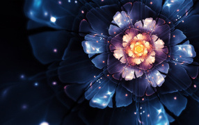 Красивый синий цветок