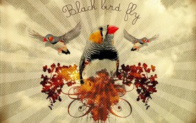 Птица - цветок