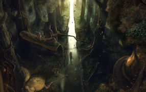 Девочка в лесу