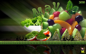 Фрукты Календарь Май 2010