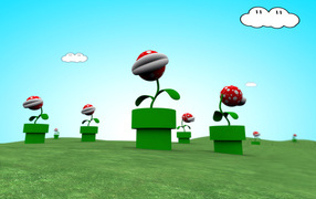 Цветы из игры Марио