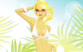 Пляжная красотка