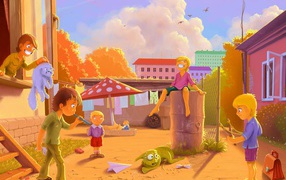 Игра во дворе