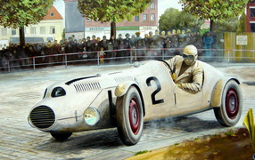 Спортивный ретро автомобиль