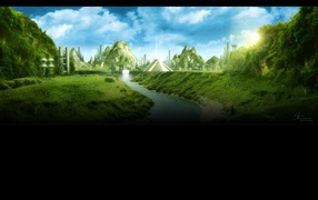 Храм и пирамиды