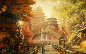 Девушка в саду