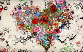 Цветочное сердце