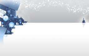 Графический снег