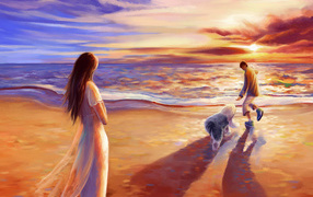 Прогулка по пляжу