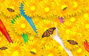 Желтые цветы