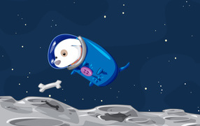 Собака на луне