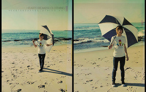 Эмо на пляже