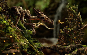 Дракон и лесная фея