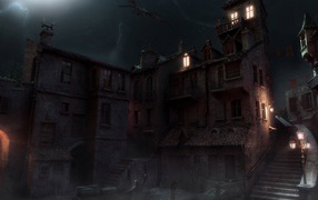 Монстр в ночном небе