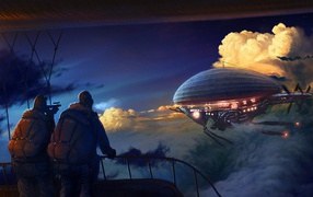 Погоня за летающим кораблем