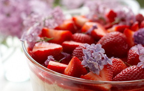 Strawberries and lilac