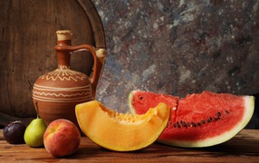 Water-melon and melon
