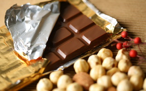 Шоколад с орехами