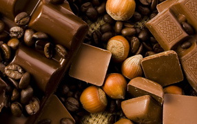 Орехи и шоколад
