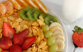 Хлопья с фруктами
