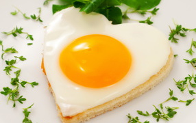 Яичница с зеленью