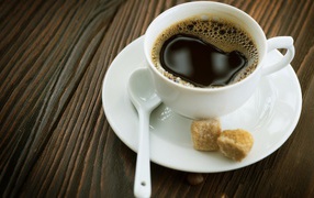 Cup, coffee, sugar