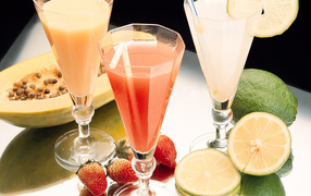 Напитки из сока свежих фруктов