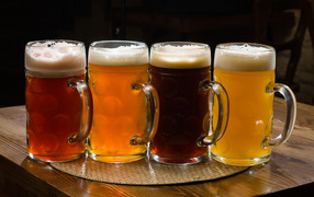 Four types of beer