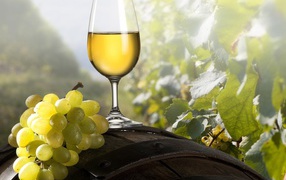 Бокал виноградного вина