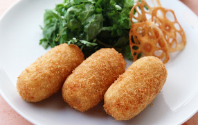 Fried sausages
